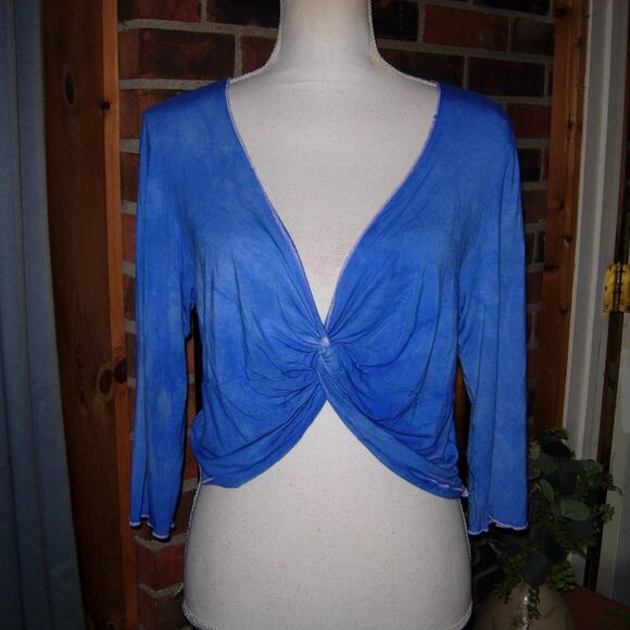 Cato Tops - Cato Women's Blue Crop-top L